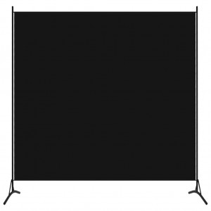 Tela divisória com 1 painel preto 175x180 cm D