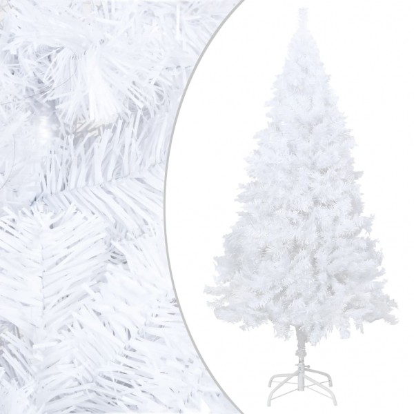 Árvore de Natal artificial com galhos grossos em PVC branco 240 cm D