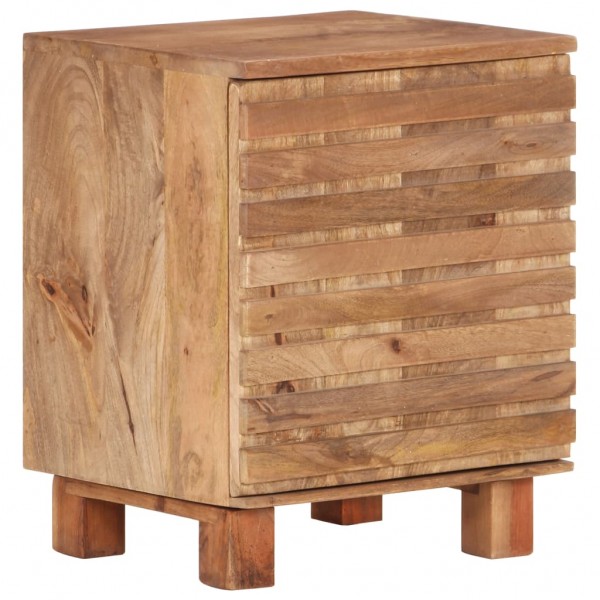 Mesa de noite de madeira maciça de mangue 40x35x51 cm D