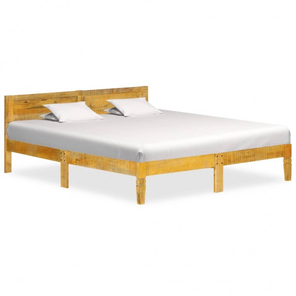 Estructura de cama de madera maciza de mango 140 cm D