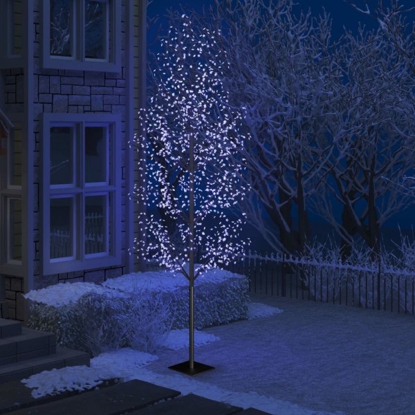 Árbol de Navidad 1200 LED luz azul fría flores de cerezo 400 cm D