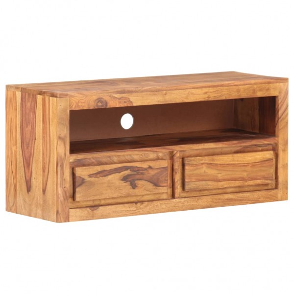 Mueble para TV de madera maciza de sheesham 88x30x40 cm D