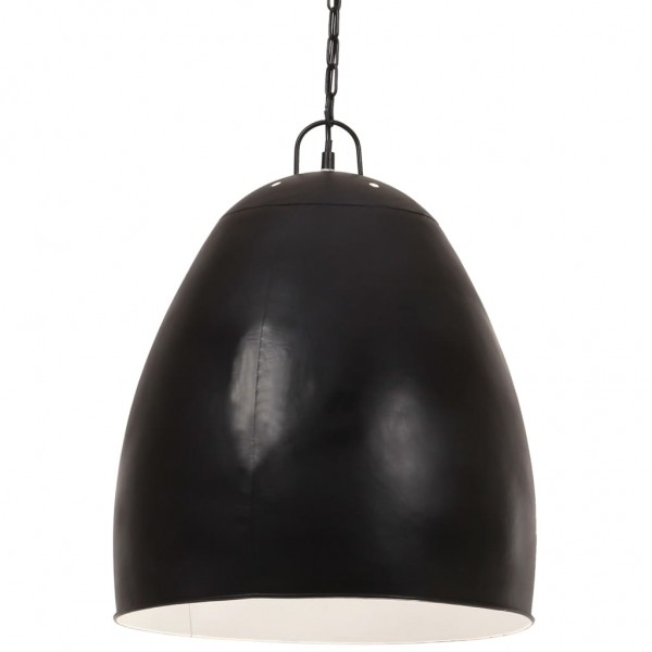 Lámpara colgante industrial redonda negra 25 W 42 cm E27 D