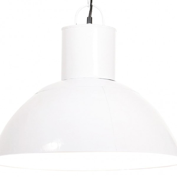 Lámpara colgante redonda 25 W blanca 48 cm E27 D