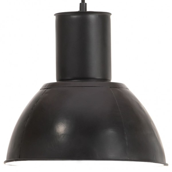 Lámpara colgante redonda negra 25 W 28.5 cm E27 D