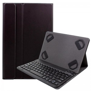 Funda Ebook / Tablet 9 - 10,1 polegadas Liso Preto Polipiel teclado Bluetooth D