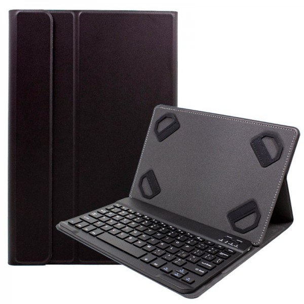 Funda Ebook / Tablet 9 - 10.1 pulg Liso Negro Polipiel Teclado Bluetooth D