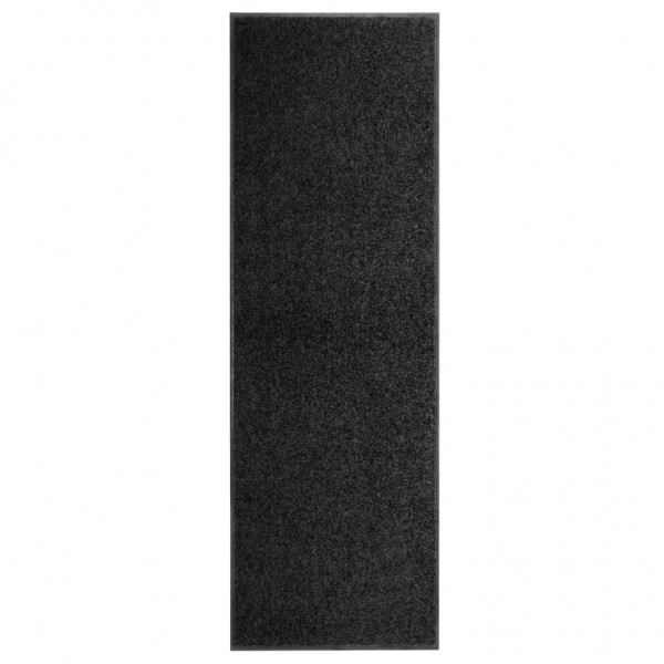 Felpudo lavable negro 60x180 cm D