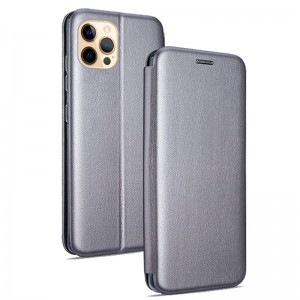 Fundação COOL Flip Cover para iPhone 12 Pro Max Elegância Prata D