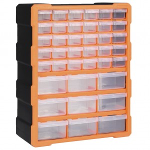 Organizador multicajones com 39 caixas 38x16x47 cm D