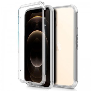 Funda COOL Silicona 3D para iPhone 12 Pro Max (Transparente Frontal + Trasera) D