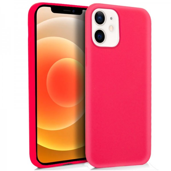 Fundação COOL Silicone para iPhone 12 mini (Rosa) D