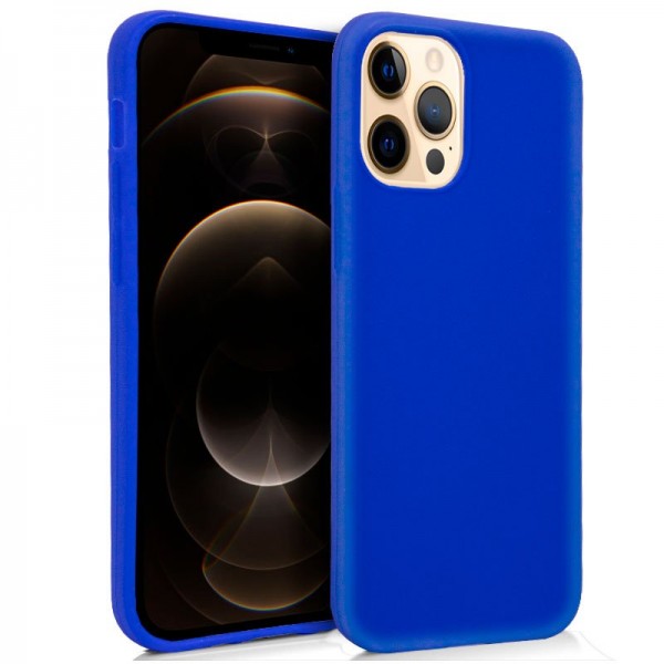 Funda de silicone iPhone 12 Pro Max (Azul) D