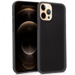 Funda Silicona iPhone 12 Pro Max (Negro) D