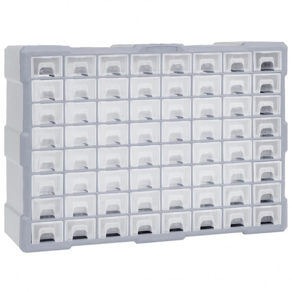 Organizador multicajones com 64 caixas 52x16x37.5 cm D