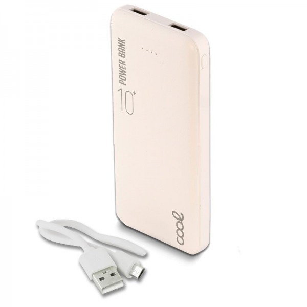 Bateria externa Universal Power Bank 10.000 mAh (2 x usb / 2.1A) COOL Couro D