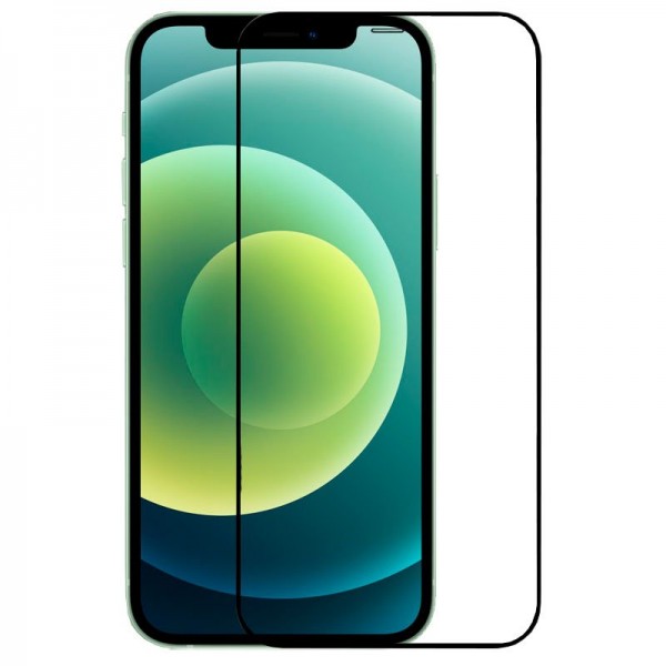 Protector de tela de vidro temperado iPhone 12 / 12 Pro (FULL 3D Preto) D