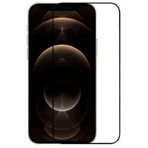 Protector de tela de vidro temperado iPhone 12 Pro Max (FULL 3D Negro) D
