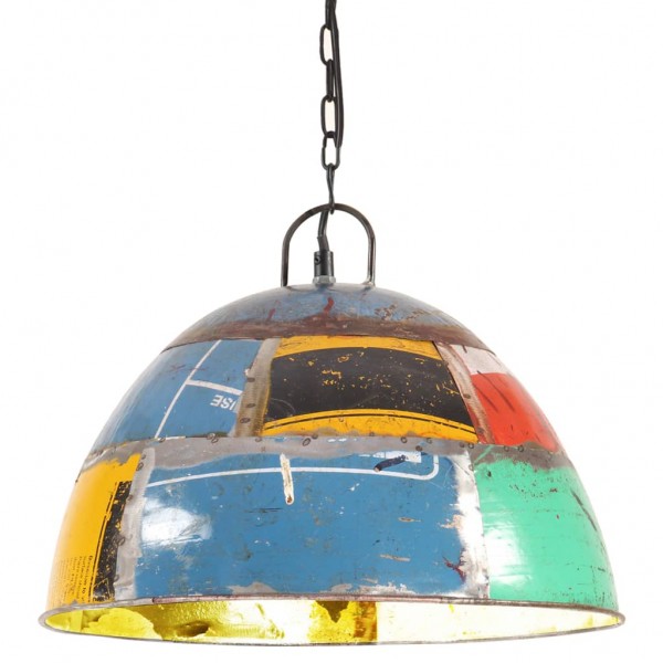 Lámpara colgante vintage 25 W multicolor redonda 41 cm E27 D