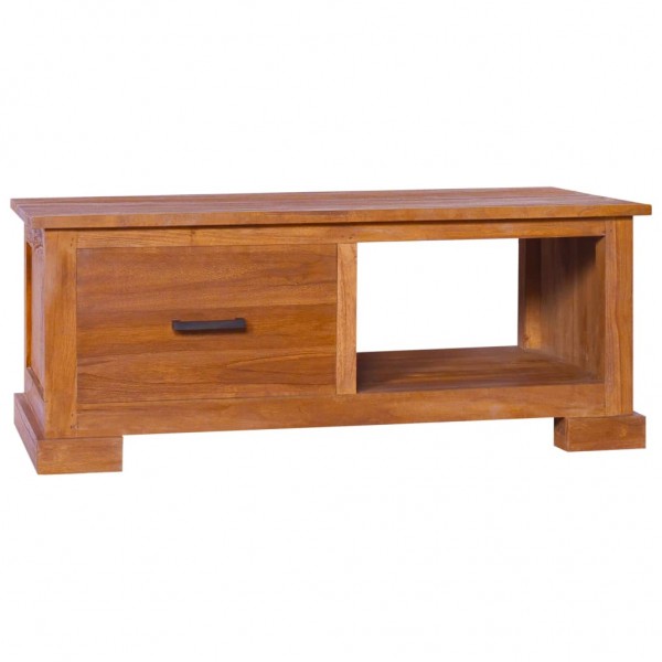 Mueble para TV de madera de teca maciza 90x50x37 cm D