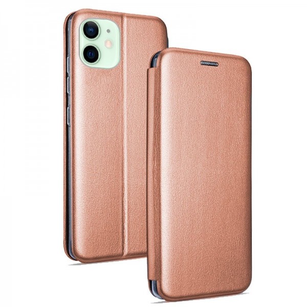 Fundação COOL Flip Cover para iPhone 12 / 12 Pro Elegance Rose Gold D