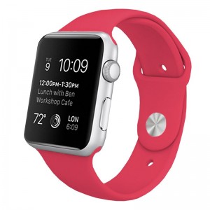 Cintura COOL para Apple Série 1 / 2 / 3 / 4 / 5 / 6 / 7 / 8 / 9 / SE (38 / 40 / 41 mm) Goma Rosa D