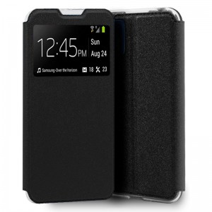 Funda COOL Flip Cover para Motorola Moto G9 Plus Liso Negro D