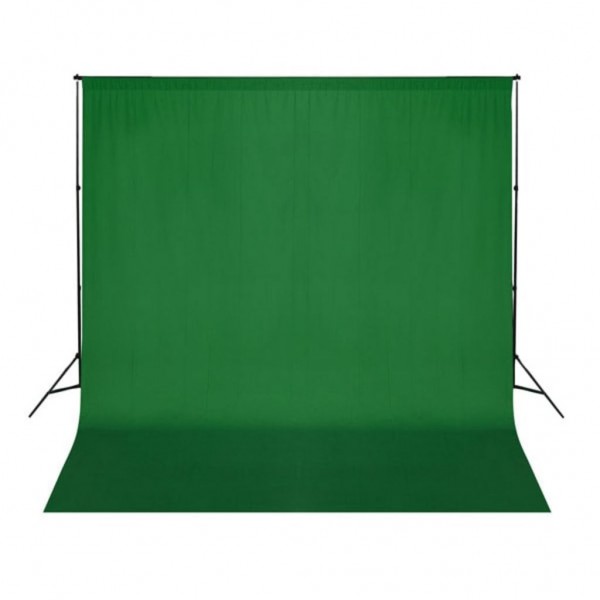 Telón de fondo para fotografía algodón verde 300x300 cm croma D