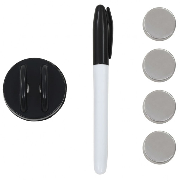 Pizarra magnética de pared vidrio 50x30 cm M 4