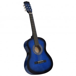Guitarra clásica para niños y principiantes azul 3/4 36 D