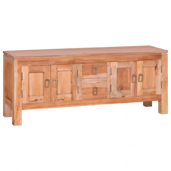 Mueble para la TV madera maciza de caoba 110x30x45 cm D