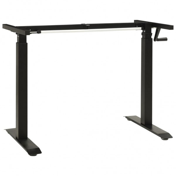 Estructura de escritorio de altura ajustable manivela negro D