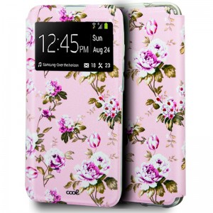 Fundação COOL Flip Cover para iPhone 12 / 12 Pro Desenho Flores D