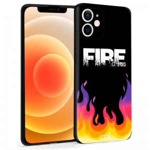 Carcaça COOL para iPhone 12 mini Desenhos de Fogo D