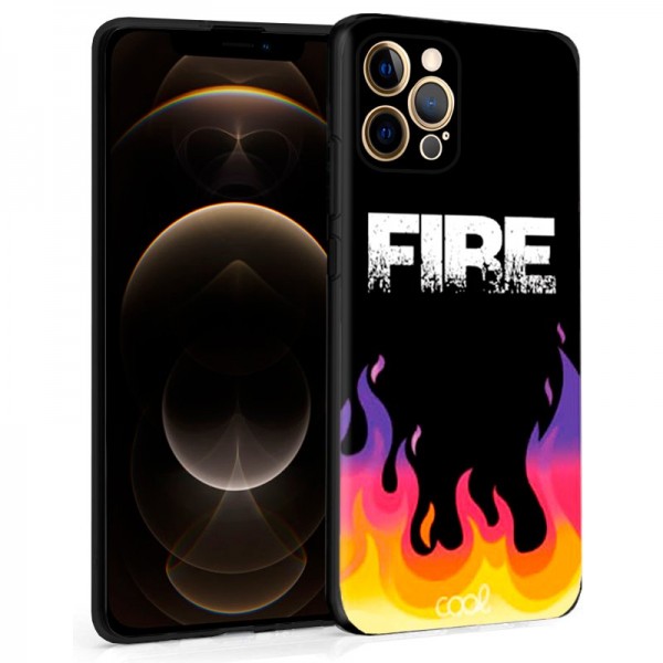 Carcaça COOL para iPhone 12 Pro Max desenhos fogo D