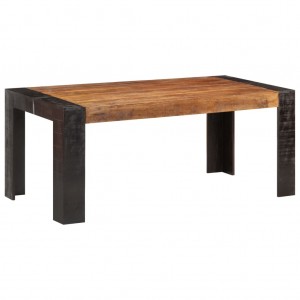 Mesa de comedor de madera maciza de mango 180x90x76 cm D