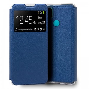 Fundação COOL Capa de Flip para Oppo A15 / A15s Lise azul D