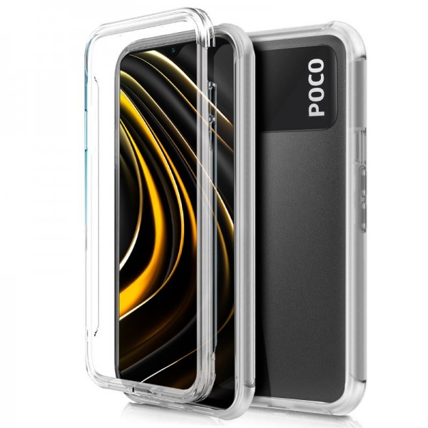 Funda COOL Silicona 3D para Xiaomi Pocophone M3 (Transparente Frontal + Trasera) D