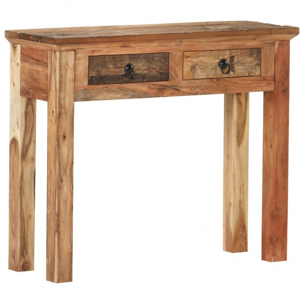 Mesa consola madera de acacia y madera reciclada 90.5x30x75cm D