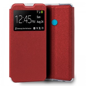 Funda COOL Flip Cover para Samsung M115 Galaxy M11 / A11 Liso Rojo D