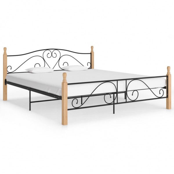 Estructura de cama de metal 200x200 cm D