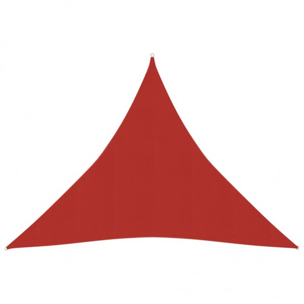 Toldo de vela rojo HDPE 160 g/m² 4.5x4.5x4.5 m D