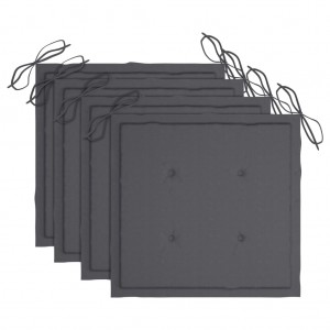 Acolhimentos cadeira de jardim 4 vests tecido Oxford anthracite 50x50x3 cm D