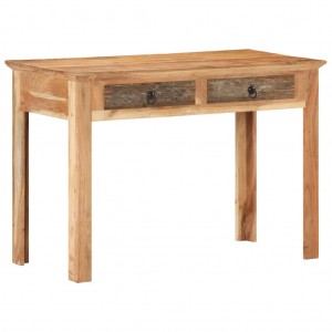 Escritorio de madera maciza reciclada 110x50x75 cm D
