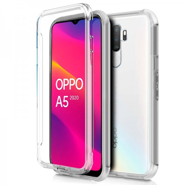 Fundação COOL Silicone 3D para Oppo A5 (2020) / A9 (2020) (Transparent Frontal + Trasera) D