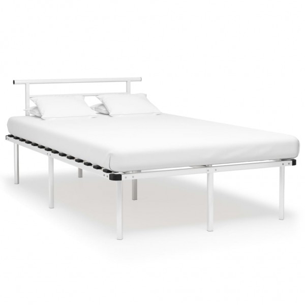 Estrutura de cama de metal branco 120x200 cm D