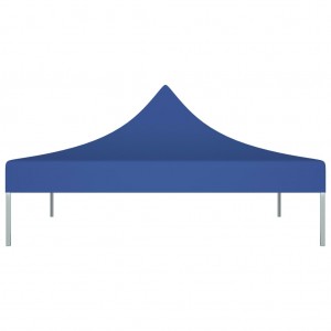 Tecto de tenda para celebrações azul 2x2 m 270 g/m2 D