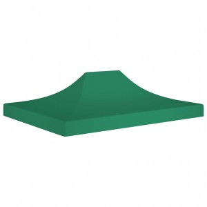 Tecto de tenda para celebrações verdes 4x3 m 270 g/m2 D