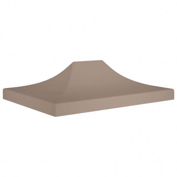 Techo de carpa para celebraciones gris taupe 4.5x3 m 270 g/m² D