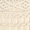Puf de macramé hecho a mano algodón 45x30 cm 4